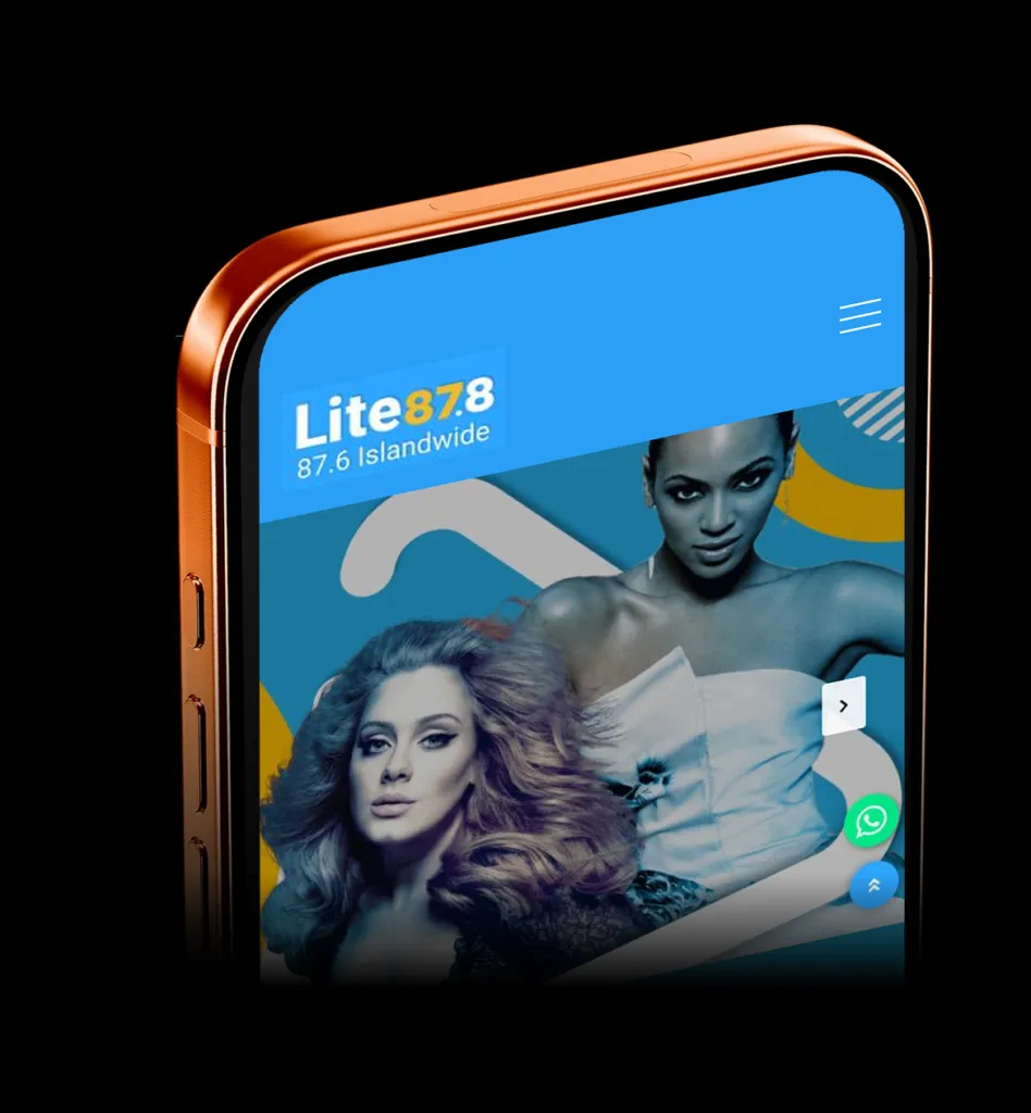 Lite 87.8 on mobile