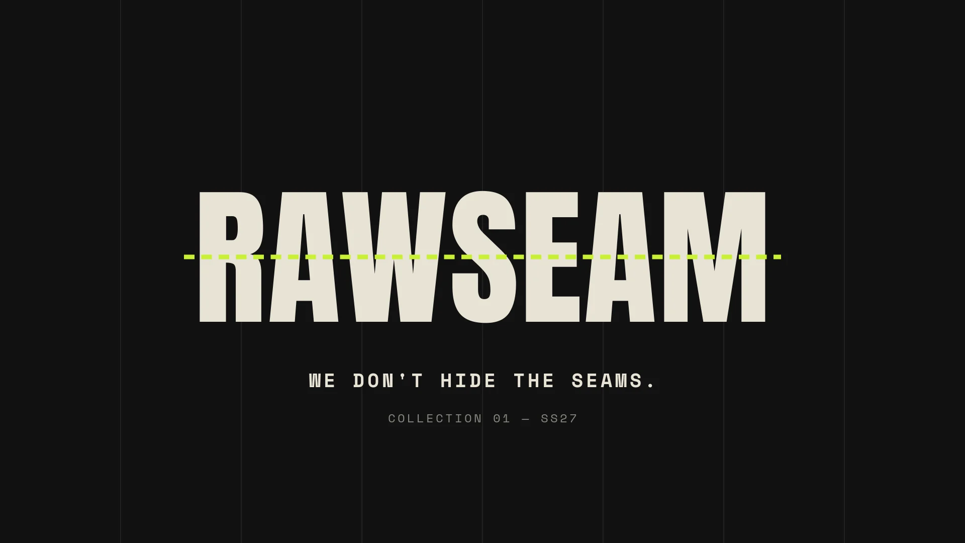 Rawseam Launch Film — Poster frame