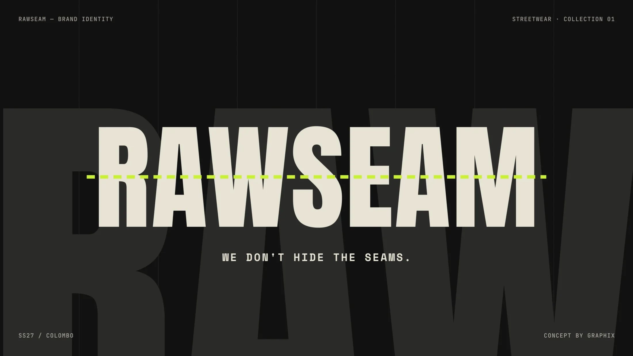 Rawseam — brand identity cover