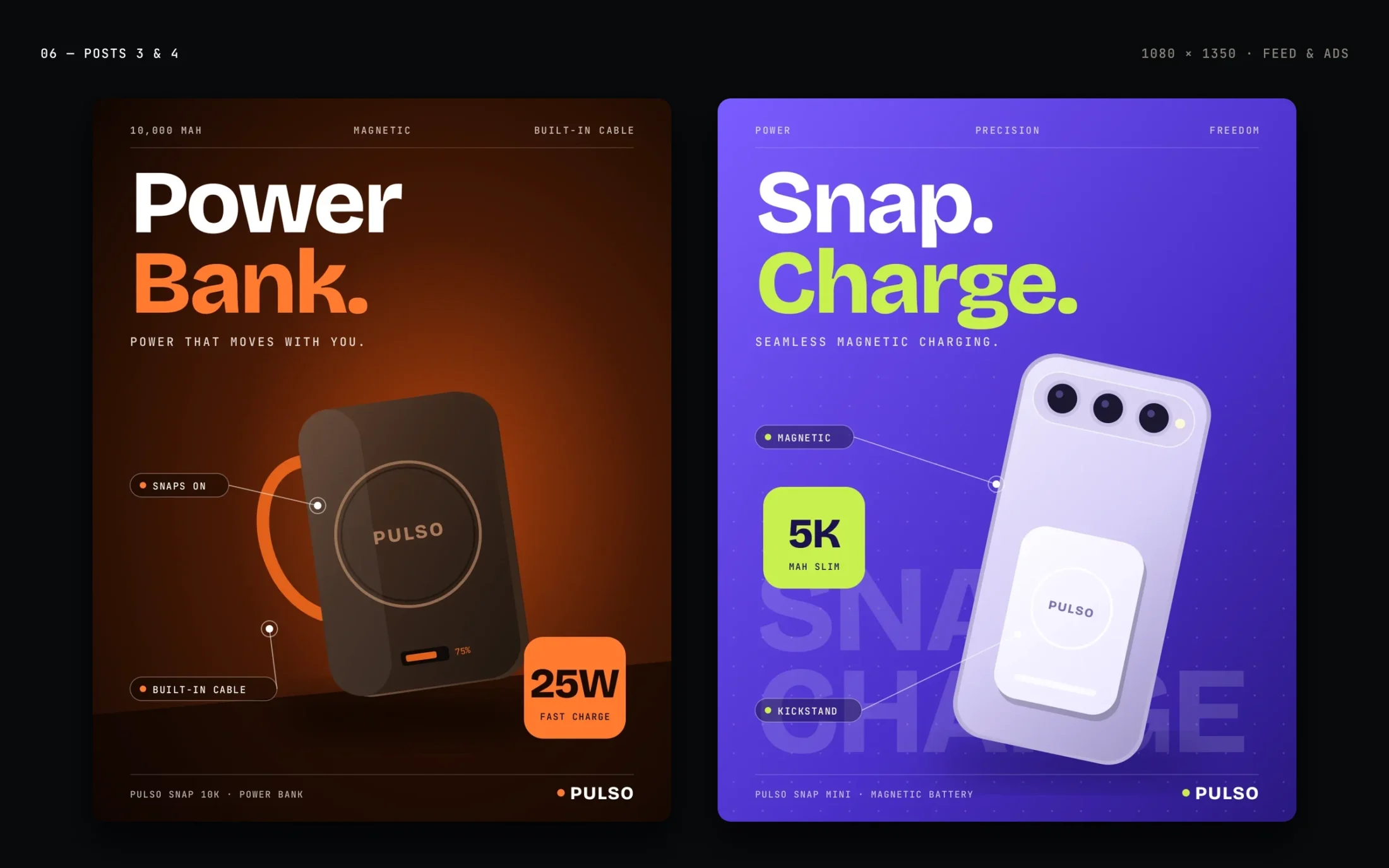 Pulso Social Campaign — Power Bank & Snap Charge