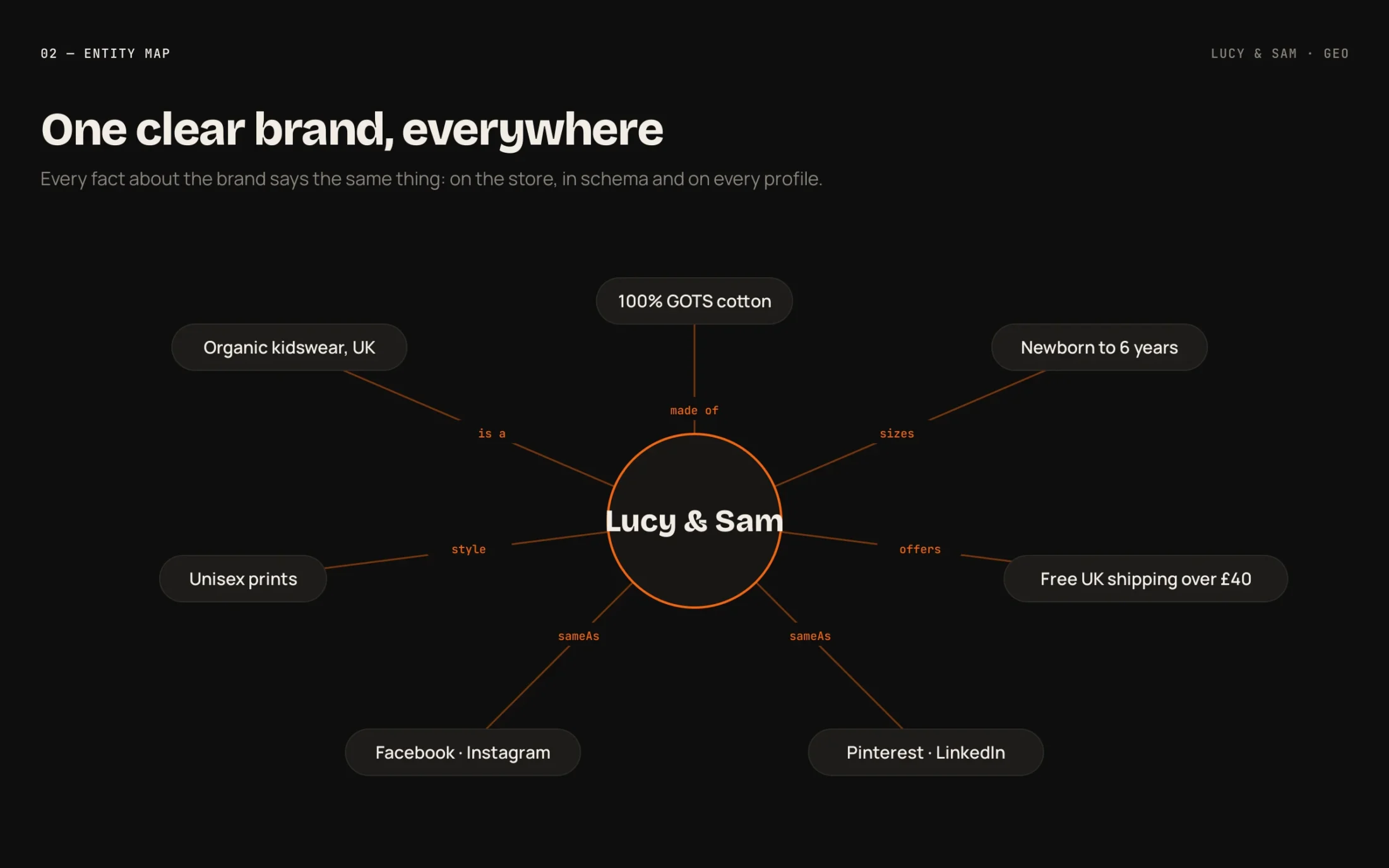 Lucy & Sam GEO — Entity
